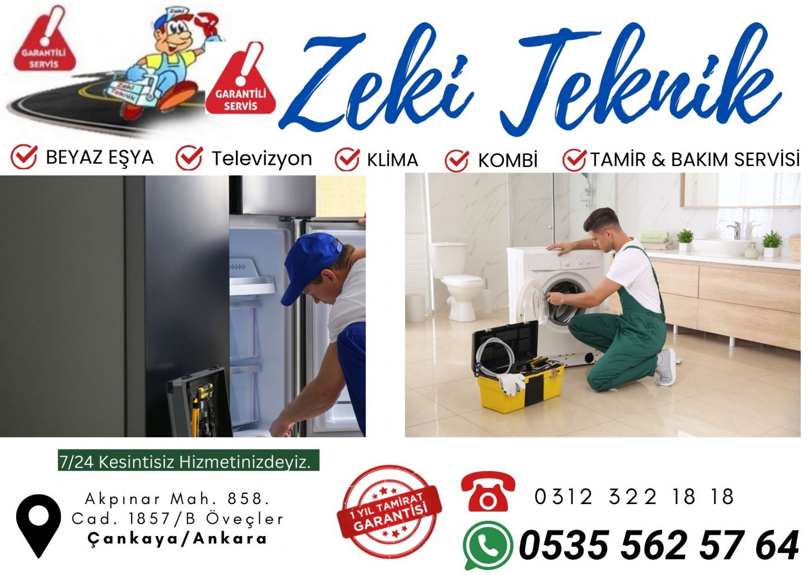 Öveçler Beyaz Eşya Tamircisi